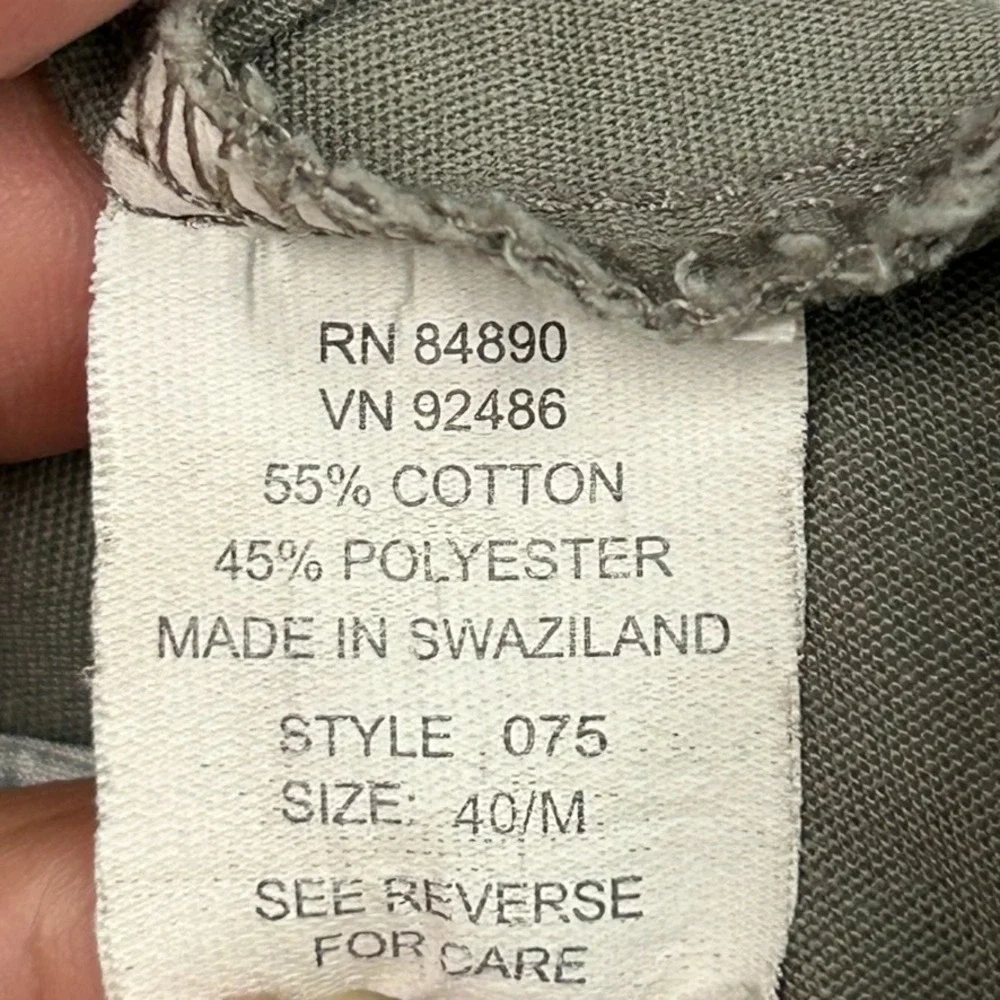 Casual Joe Men's Pants 40M Olive Green Gray Relaxed Casual Beach Lounge Cabana